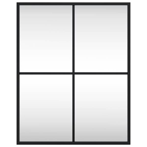 Maison Exclusive - Sort vægspejl 40x50 cm rektangulær jern Svart