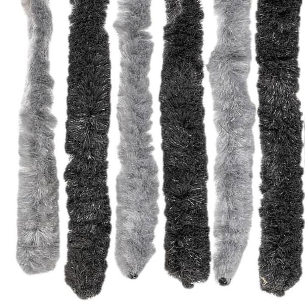 Maison Exclusive - Harmaa ja musta hyttysverkko 100x220 cm chenille