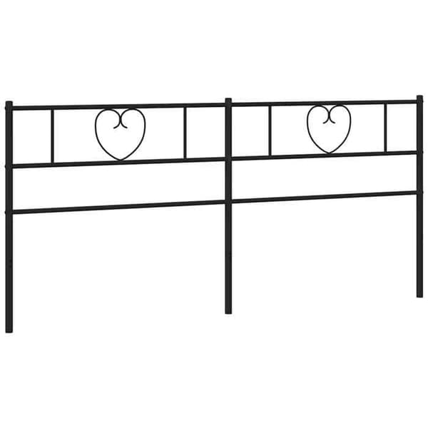 Maison Exclusive - Erstatnings hovedgærde i sort metal 193 cm