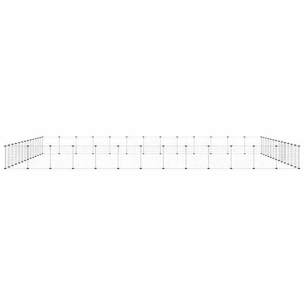 Maison Exclusive - Kæledyrbur med 52 paneler og dør Sort 455x455x35 cm