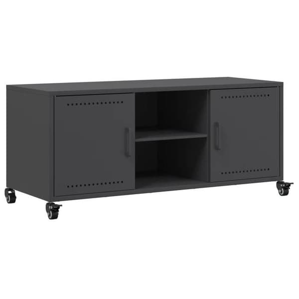 Maison Exclusive - Sort TV-møbel 100,5x39x43,5 cm stål