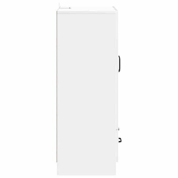 Maison Exclusive - Buffé Vit glänsande 66 x 34,5 x 92 cm Ingenjörsträ