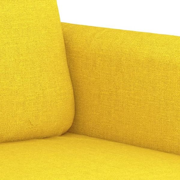 Maison Exclusive - Sæt af 3 sofaer med lysegule puder i stof