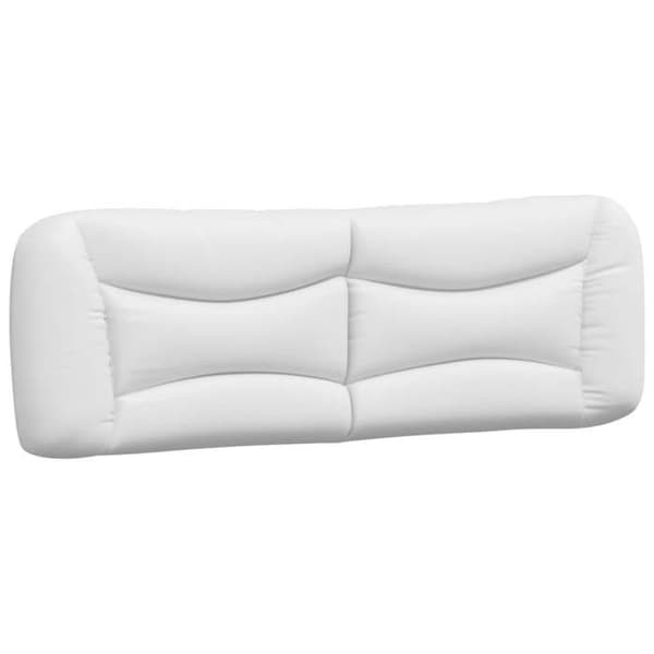 Hovedgærdedækken - MAISON EXCLUSIVE - Hvar - Simililæder - 160 cm - Hvid Vit