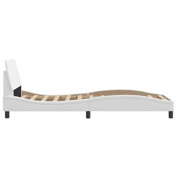 Maison Exclusive - Dover sängram vit 80x200 cm konstläder