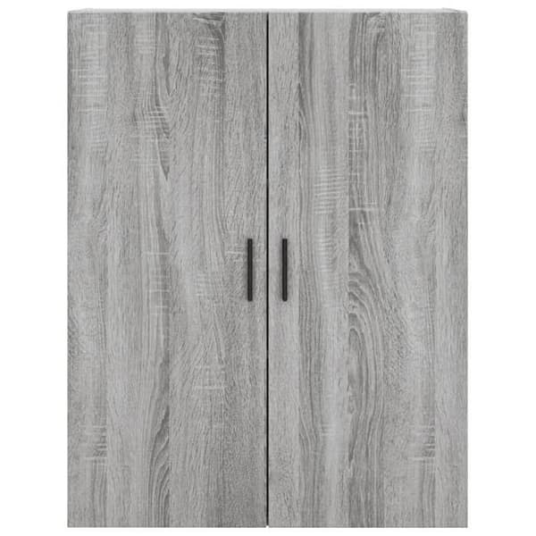 Maison Exclusive - Buffé hög Sonoma grå 69,5x34x180 cm Ingenjörsträ Sonoma grå