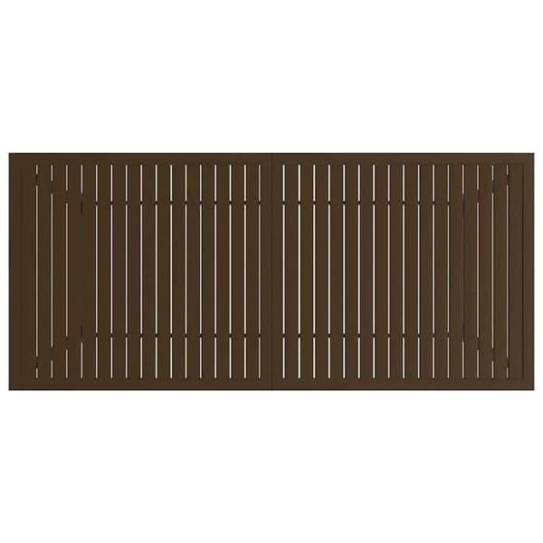 Maison Exclusive - Ruskea puutarhapöytä 190x80x72 cm Teräs brun