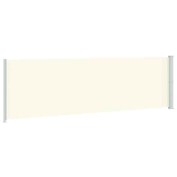 Maison Exclusive - Utdragbart sidotak för patio 180x614 cm Kräm