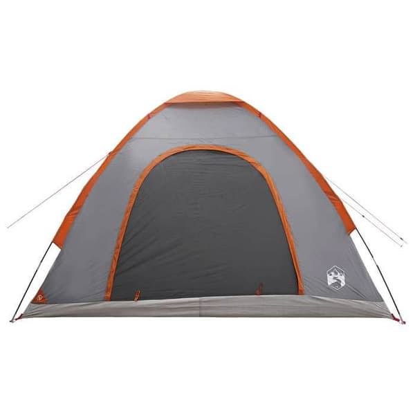 Maison Exclusive - Campingtelt til 4 personer Grå og orange