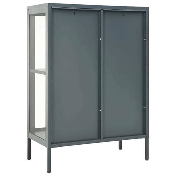 Maison Exclusive - Buffé Anthracite 75x35x105 cm Stål och glas