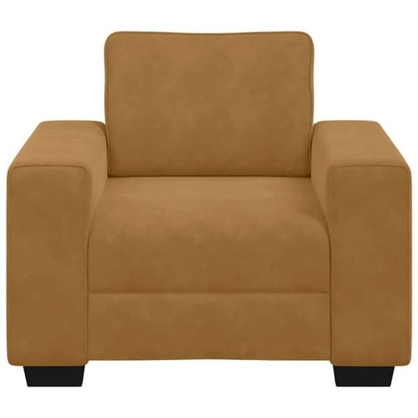 Maison Exclusive - Brun sofa stol 100x77x82 cm velour