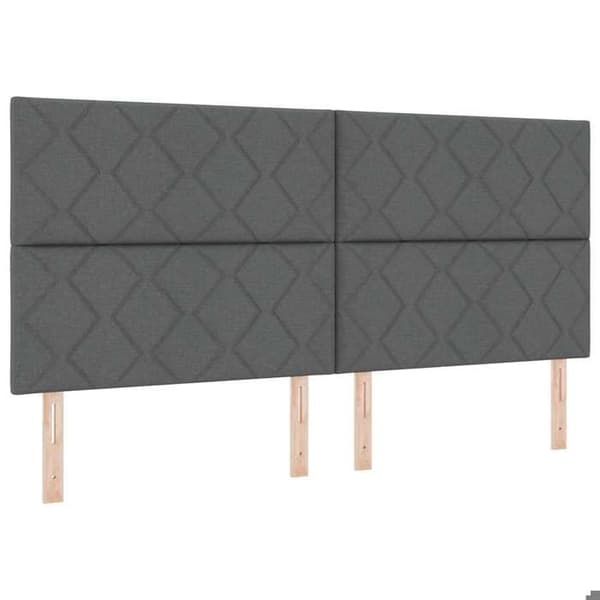 Maison Exclusive - Mörkgrå sänggavel 200 cm tyg