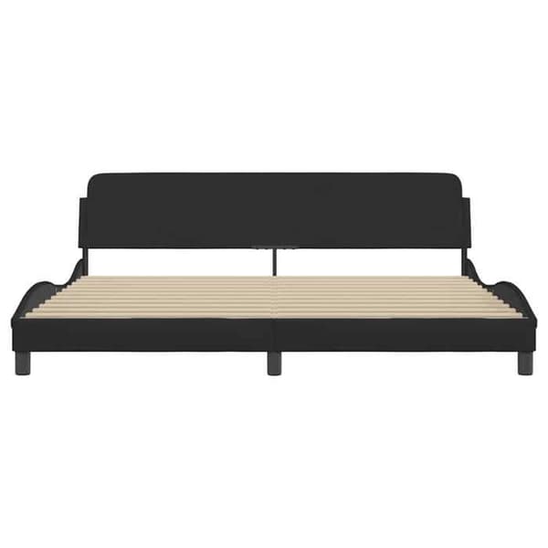 Maison Exclusive - Sängram Dover svart 200x200 cm tyg