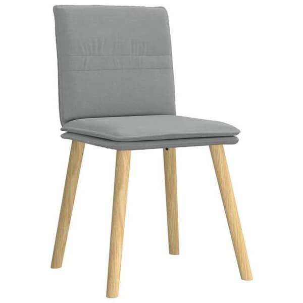 Maison Exclusive - Matstolar set om 6 ljusgrå tyg