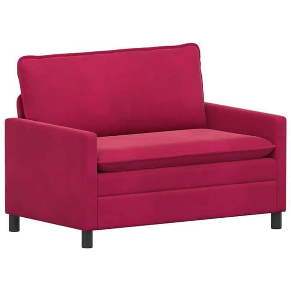 Maison Exclusive - Soffgrupp 2 delar Bordeaux Sammet