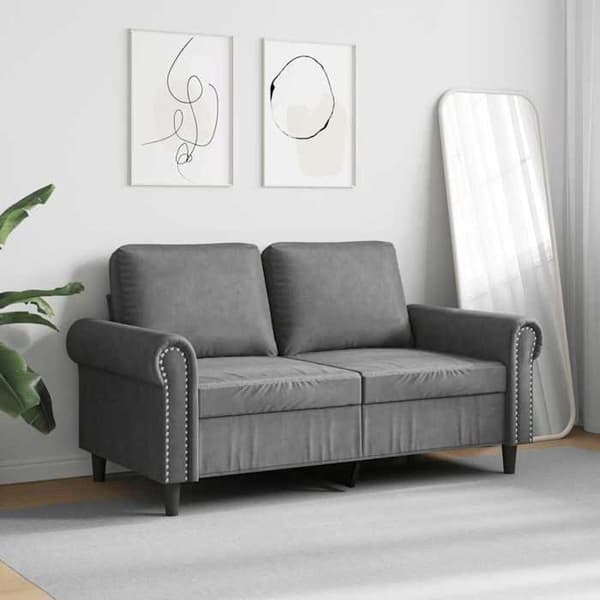 Maison Exclusive - 2-personers sofa i mørkegrå 120 cm velour