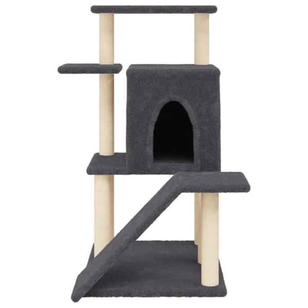 Maison Exclusive - Kattträd med sisal klöstrumpor mörkgrå 97 cm Mörkgrå