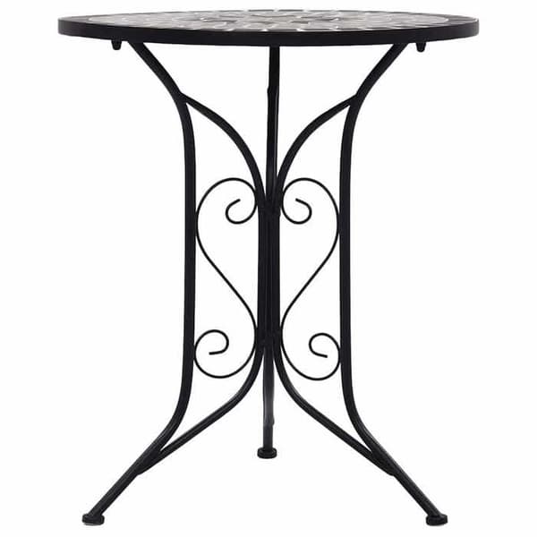 Maison Exclusive - Bistro bord mosaik Grå 60 cm Keramik Grå