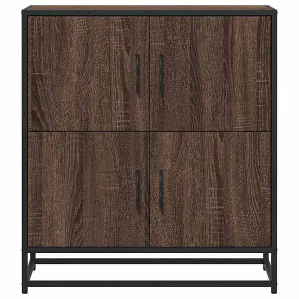 Maison Exclusive - Buffet i brunt egetræ 68x35x76 cm i ingeniørtræ