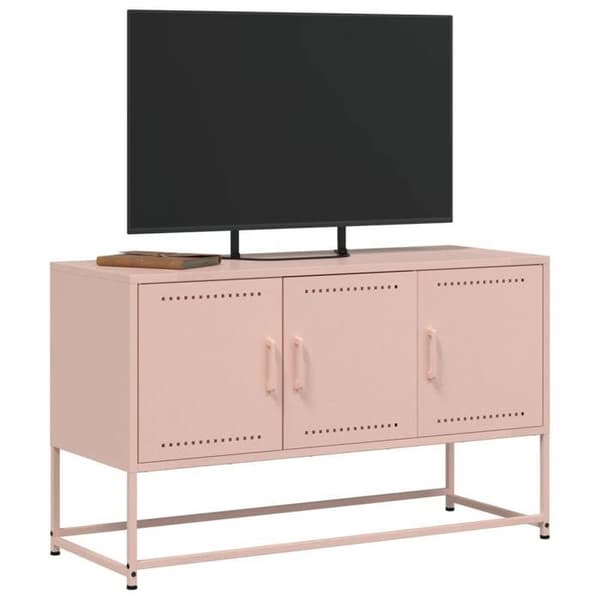 TV-møbel - MAISON EXCLUSIVE - Maison Exclusive - Rosa - Robust stål - 3 rum Ros