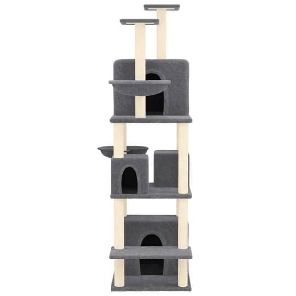 Maison Exclusive - Kattekradse med sisal i mørkegrå 180 cm Mörkgrå