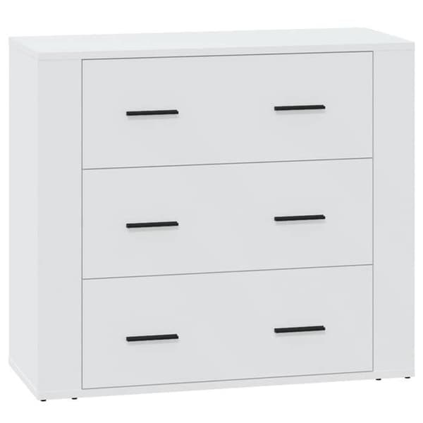 Maison Exclusive - Buffet Hvid 80x33x70 cm Ingeniørtræ