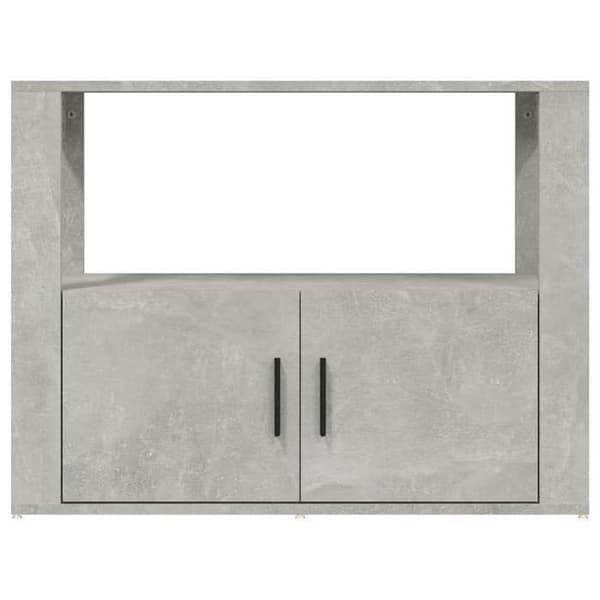 Maison Exclusive - Buffé Grå betong 80x30x60 cm Ingenjörsträ
