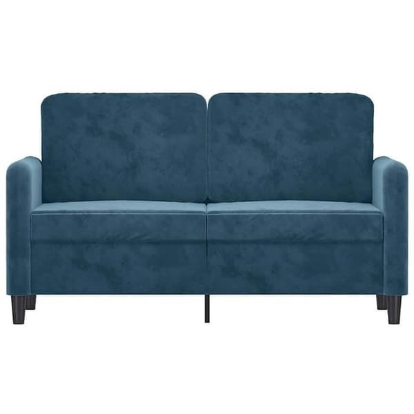 Divaani - MAISON EXCLUSIVE - 2 paikkaa 120 cm - Sininen - Sametti - Metallirunko Blå