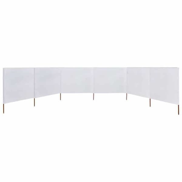 Maison Exclusive - Skärm 6 paneler Tyg 800 x 80 cm Vit