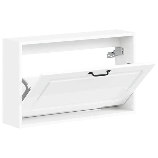 Entréemøbel - EKSKLUSIV HUS - UTRECHT - 71x17x43 cm - Hvid - Vendbare døre