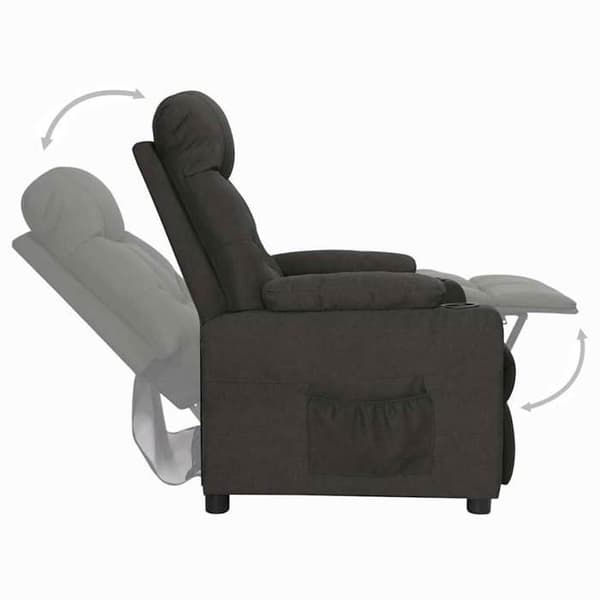 Maison Exclusive - Musta kangas nojatuoli