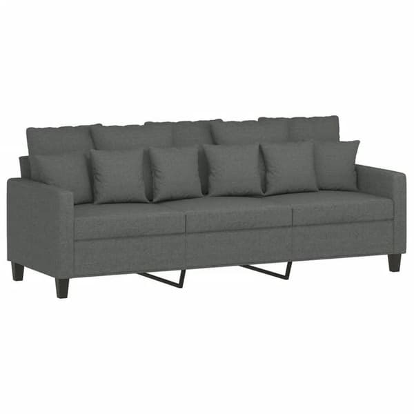 Maison Exclusive - Sæt af 3 sofaer med mørkegrå puder i stof
