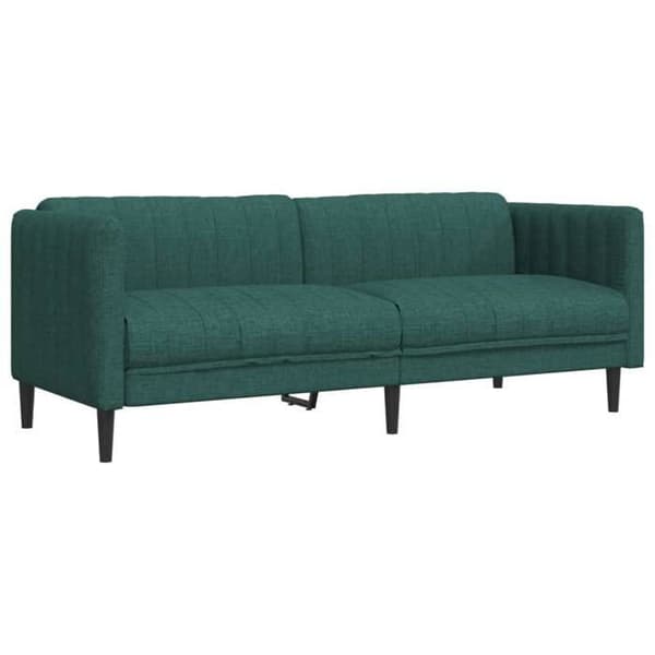 Maison Exclusive - Sæt af 3 sofaer mørkegrøn stof