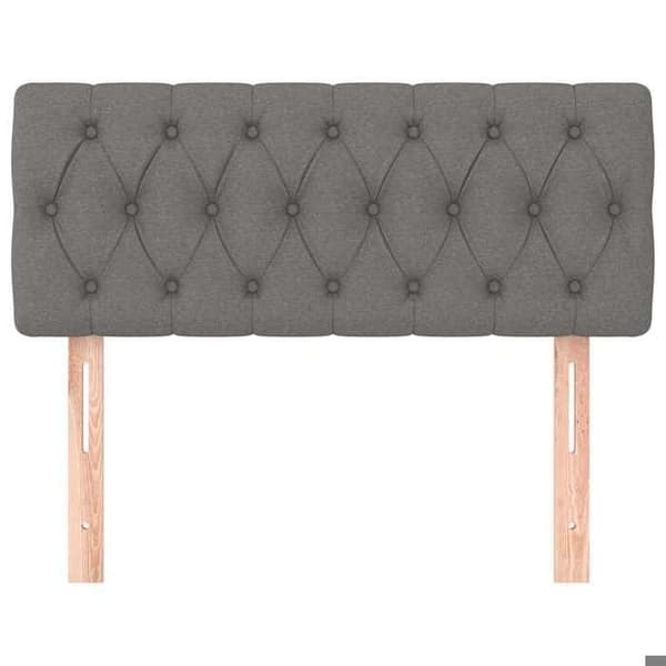 Maison Exclusive - Mörkgrå sänggavel 90x7x78/88 cm Tyg