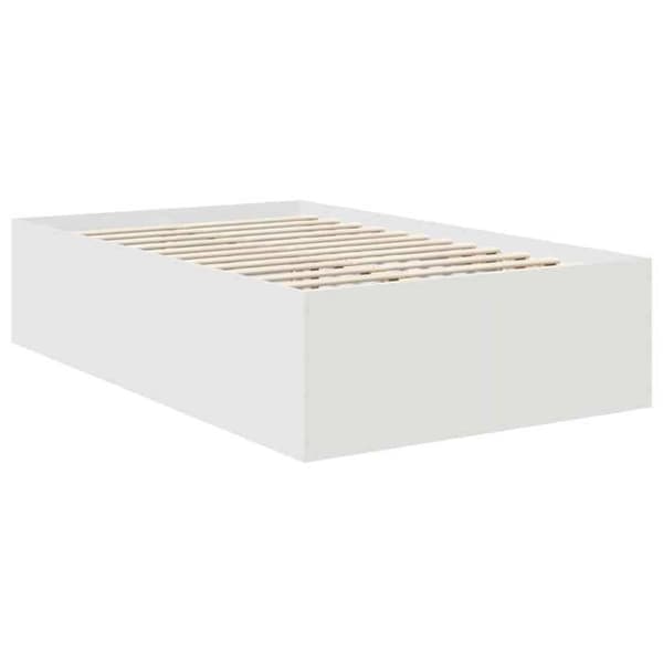 Maison Exclusive - Sängram Vit 135 x 190 cm Ingenjörsträ