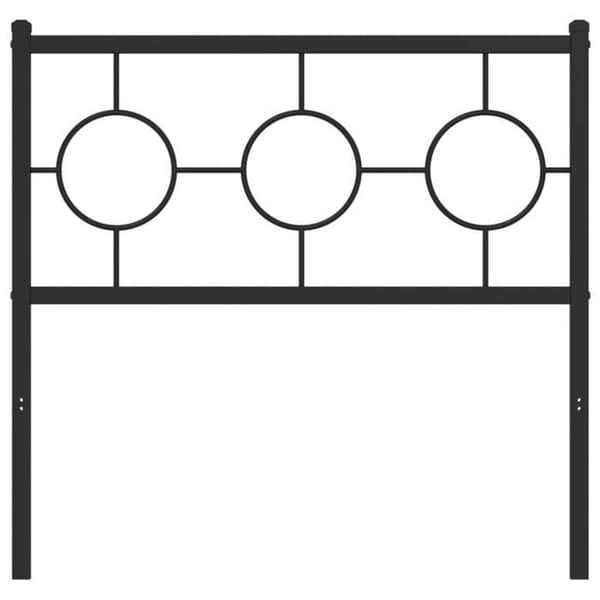 Maison Exclusive - Erstatnings hovedgærde i sort metal 90 cm