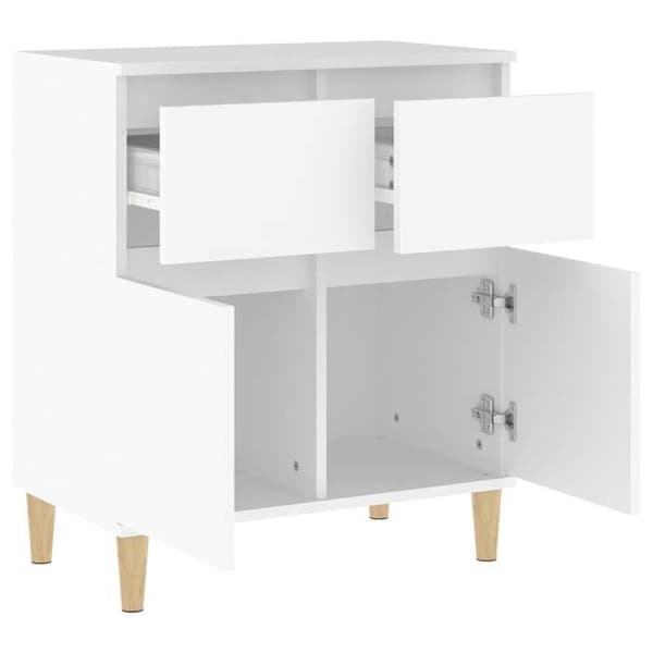Maison Exclusive - Hvid Buffet 60x35x70 cm Ingeniørtræ Vit