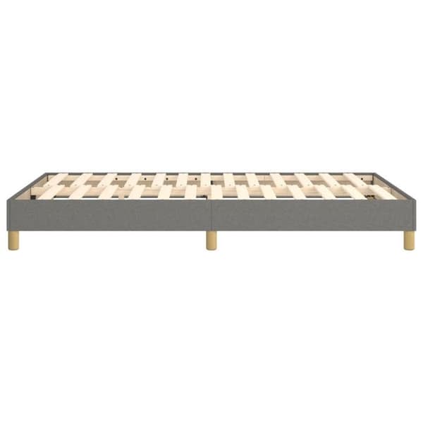 Maison Exclusive - Sängram med lameller mörkgrå 120x200 cm tyg mörkgrå