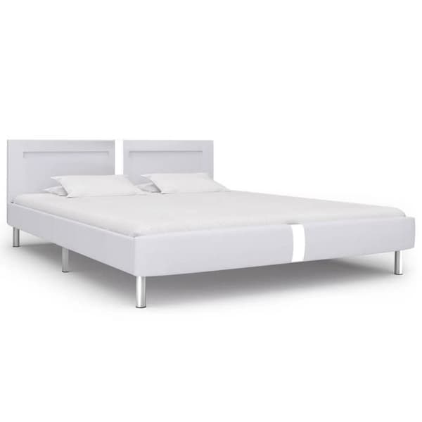 Sengestel - Eksklusiv Hus - Multifarvet LED - Hvid - 180x200 cm Vit