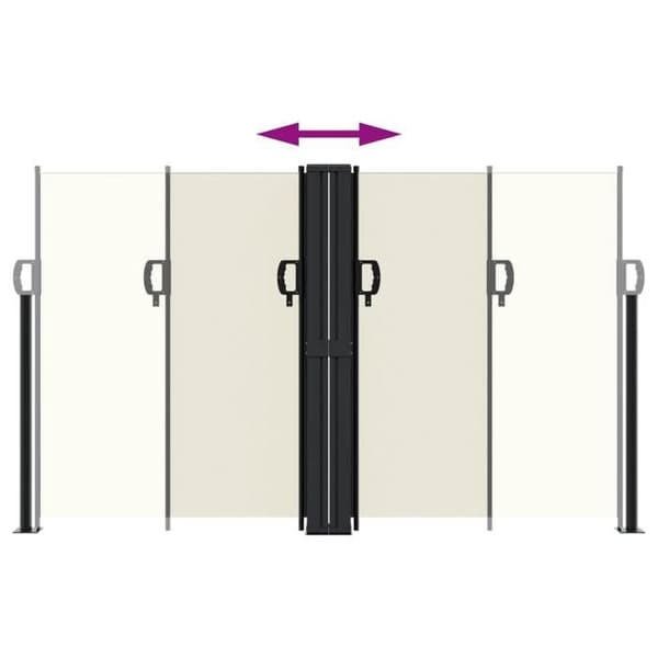 Sidelæns markise - EKSKLUSIV HUS - 140x1000 cm - Creme - Polyester PU - Manuel Grädde