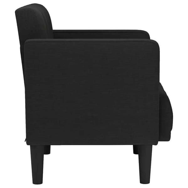 Maison Exclusive - Sofa stol med armlæn i sort stof 53 cm
