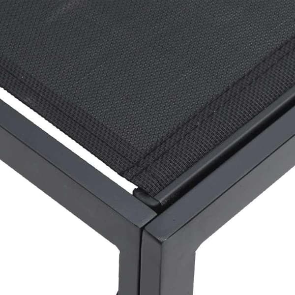 Maison Exclusive - 8 stk. have-sofa sæt i sort aluminium Svart (ram); antracitkuddar