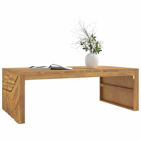 Bord - EKSKLUSIV HUS - 110x60x38 cm - Massivt teaktræ - Rektangulær - Velegnet til udendørs brug