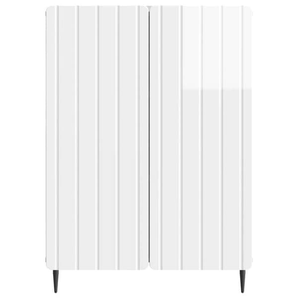 Maison Exclusive - Hvid glans buffet 66 x 34,5 x 92 cm Ingeniørtræ