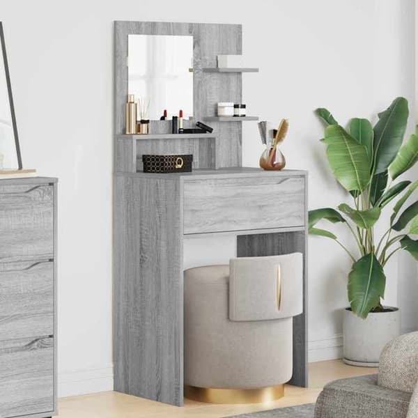 Maison Exclusive - Sminkbord för sovrum Sonoma grå Gris Sonoma