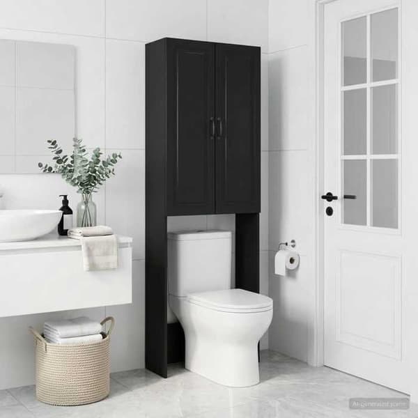 Maison Exclusive - Toilettskabe UTRECHT Sort 66 x 25,5 x 190 cm