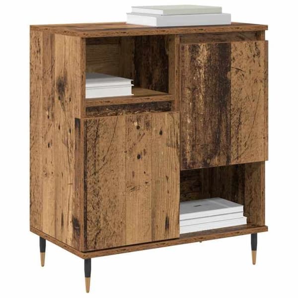 Buffébas - EXKLUSIVT HUS - 60 x 35 x 70 cm - Träpaneler - Brun - Nutida