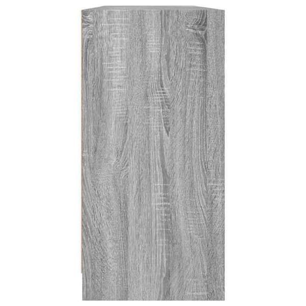 Maison Exclusive - Bibliotek med sonoma grå døre 204x37x75 cm Sonoma grå