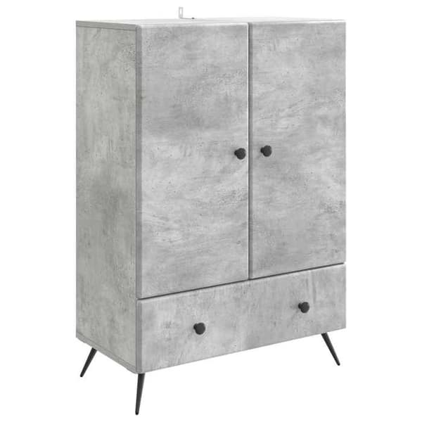 Maison Exclusive - Buffé Grå betong 66 x 34,5 x 95 cm Ingenjörsträ