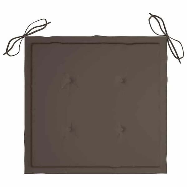 Maison Exclusive - Fällbara stolar (set om 2) med kuddar, i massiv akaciaträ Tvättad grå